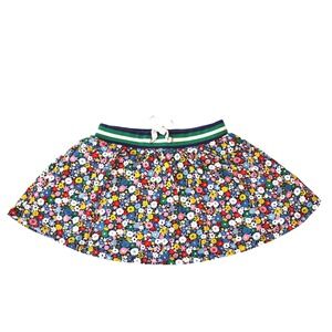 Boden Girls Cotton Skort Size 5 6 Jersey Flowers Ditsy Print Elastic Waist